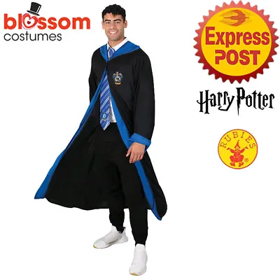 CA1867 Deluxe Ravenclaw Licensed Harry Potter Mens Robe Cloak Book Week Costume • $47.38