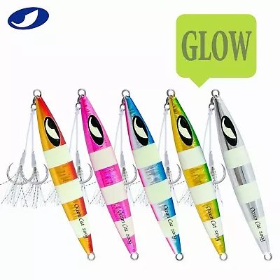 OCEAN CAT Slow Pitch Fall Metal Lead Vertical Jigs Jigging Fishing Lures Tackle  • $49.99