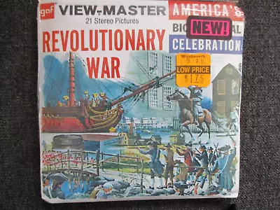 GAF Viewmaster REVOLUTIONARY WAR/Bicentennial Celebration 3 Reels & Order Form • $9.99