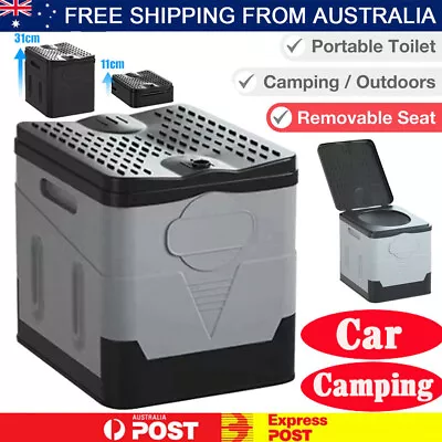 20L Outdoor Portable Camping Travel Toilet Flushable Potty Camp Caravan Boating • $41.89