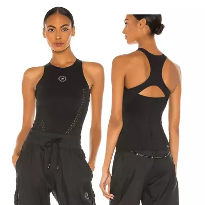 Stella McCartney X Adidas Top Womens Extra Small Adidas Black Racerback Tank • $39.99