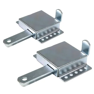 (2-Pack) Garage Door Slide Lock For 2  Or 3  Track Cable Interior Latch Lever • £21.22