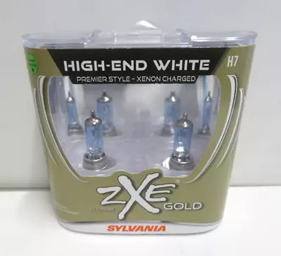 Sylvania Silverstar ZXe Gold H7 Headlight Bulb H7SZG.PB2 Two Lamps - NEW SEALED • $28.99