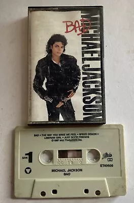 Michael Jackson: Bad Cassette Tape 1987 • $12.99