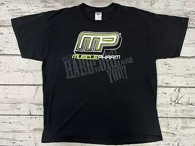 VTG Muscle Pharm  How Hardcore Are You  Jerzees Supplement Graphic T-Shirt - XL • $13