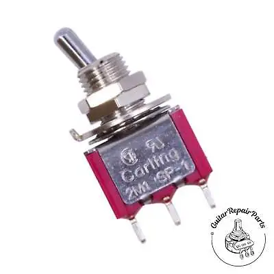 Carling On-On 2 Position SPDT Mini Toggle Switch W. Short Bat - Chrome • $4.81