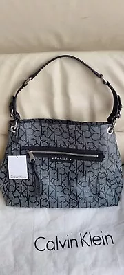 Calvin Klein Shoulder Bag. Genuine. BNWT.  Black & Grey Mono.  *Description* • £24.99