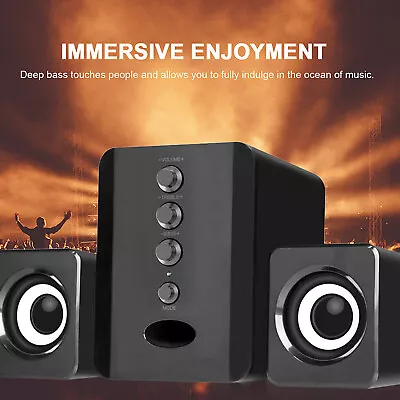 SADA USB Wired Computer Speakers Bass Stereo Music Subwoofer For PC Laptop K0D7 • $19.92