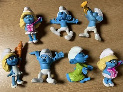 Smurfs 7 X McDonalds Toys Collectables Figures 3 Inches • £10.79