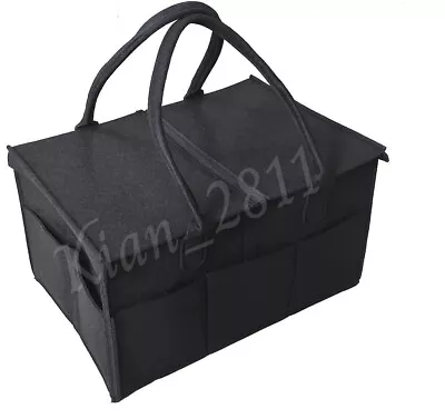 £8.99 • Buy Baby Diaper Organiser Caddy Felt Changing Nappy Kid Storage Carrier Bag With Zip