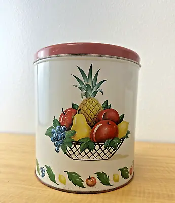 Vintage Fruit Decoware Metal Kitchen Canister Set Made In USA • $15