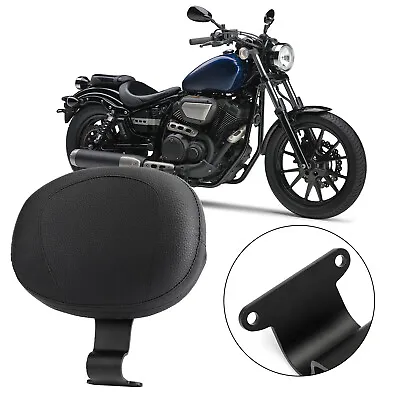 Black Motorcycle Driver Rider Backrest For Yamaha Bolt XVS950 Spec/C Spec  H T9 • $96.68