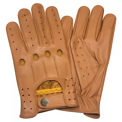 Real Soft Leather Men's Driving Fashion Retro Vintage Style Gloves Unlined 507 • £19.99