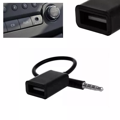 1x 3.5mm Male AUX Audio Plug Jack To USB 2.0 Female Converter Cord Cable Car MP3 • $1.71