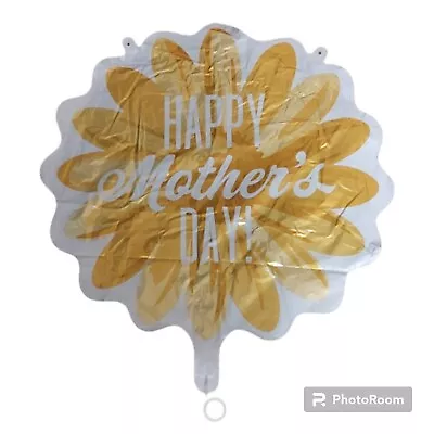 New Large Mother's Day Balloon Yellow Flower Unique Self Sealing Mylar Foil • $11.99