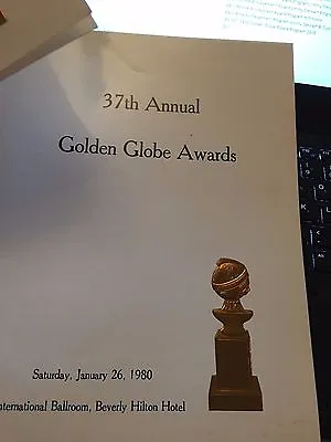 $65 • Buy 1980 37th Annual Golden Globe Program Presentations Awards & Ticket Stub