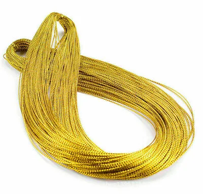 100M Silver/Gold Metallic Purl Wire Coil Bullion Cord String Craft 1 MM • $3.98