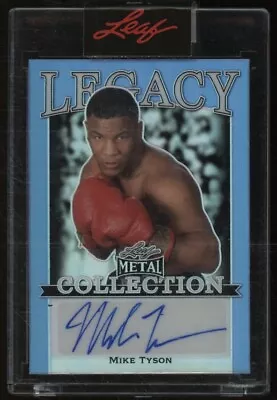 2022 Leaf Metal Legacy Boxing Mike Tyson Signed AUTO 9/10 • $56