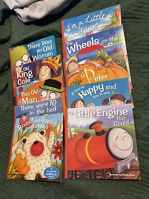 LOT OF 10 CHILDREN'S NURSERY RHYMES/SONGS Illustrated By Wendy Straw... • $14.99