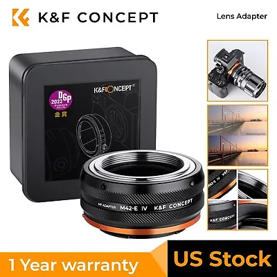 K&F Concept Lens Mount Adapter M42-NEX IV For M42 Lens To Sony E Mount Camera • $34.99