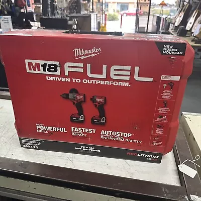 Milwaukee M18 FUEL 18V 2-Tool Combo Kit - Red (3697-22) • $295