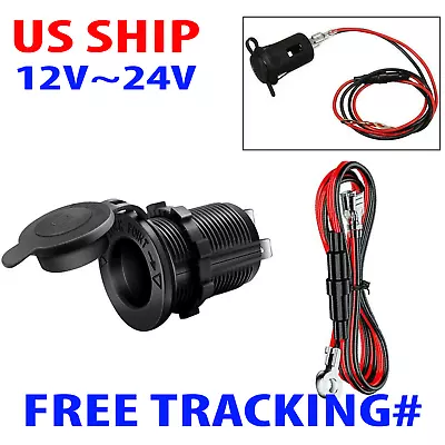 Cigarette Lighter Socket Power Outlet Socket Receptacle Car Motorcycle ATV 12v • $7.99