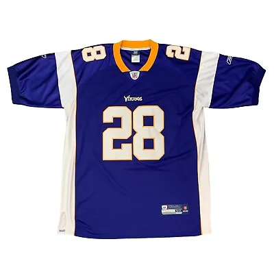 Reebok Minnesota Vikings Adrian Peterson Jersey Mens 50 Football NFL OnField • $50.95