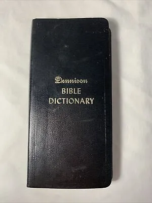 Vintage 1958 Vest Pocket Bible Dictionary Dennison ~ Fragile Book • $10.99