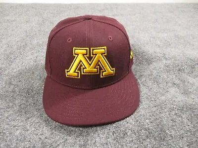Minnesota Gophers Baseball Hat Cap Adult 7 1/4 Red New Era 59fifty Fitted Mens • $18.88