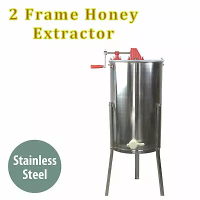 Honey Extractor 2 Two Frame Manual Crank Honey Bee Spinner Tangential Beekeeping • $319.90