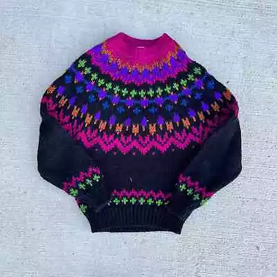 Vintage Women’s Ivy Multicolor Ski Sweater Size Medium • $25