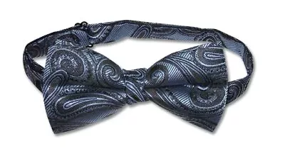 COVONA Men's BOW Tie Solid DARK BLUE Color PAISLEY Mens BOWTIE For Tux Or Suit • $7.95