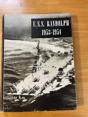 USS Randolph CVA-15 Mediterranean Cruise Aircraft Carrier USN  1953-1954 + Photo • $49