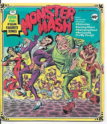 FRANKIE STEIN Monster Mash On Peter Pan Halloween Rock 45 With Picture Sleeve • $15