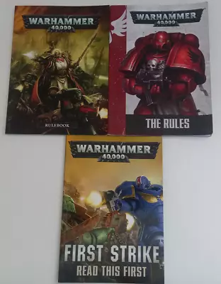 Games Workshop - Warhammer 40000 - Rulebook The Rules First Strike - A5 Books • £14.99