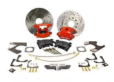 Universal GM 10/12 Bolt Rear Disc Conversion W/ Red Wilwood Calipers • $795