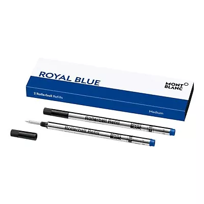Montblanc - 2 Rollerball Refills Royal Blue M (medium) • $25.88
