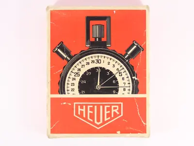 £475 • Buy 1977 Tag Heuer Stopwatch 1/100 Minute 408.213 Stop Watch Pocket Boxed If71