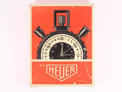 £475 • Buy 1977 Tag Heuer Stopwatch 1/100 Minute 408.213 Stop Watch Pocket Boxed If71