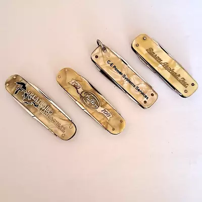 Vintage Pocket Knives Cracked Ice Lot Of 4 • $44