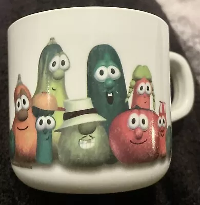 Vintage Veggie Tales Cup White Mug Original Veggie Characters • $9.99