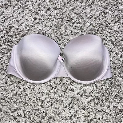 Victoria’s Secret Bra Lined Strapless Size 32DD Taupe Brown • $9.99