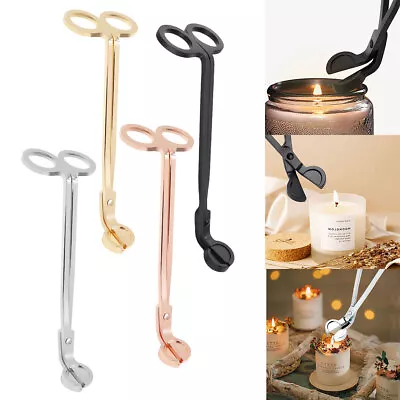 Candle Wick Oil Lamp Stainless Steel Scissors Trim Trimmer Cutter Nice Delicate • £3.89