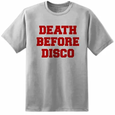 £17.99 • Buy Mens Death Before Disco Elmo Blum Stripes Movie T Shirt Retro Vintage 80s Film