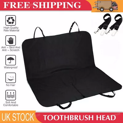 Pet Car Seat Cover Waterproof Rear Back Seat Hammock Protector Mat Double Pocket • £1.87