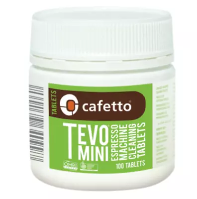 CAFETTO TEVO MINI ESPRESSO MACHINE CLEANING TABLETS Coffee Organic Auto 100pk • $24.35