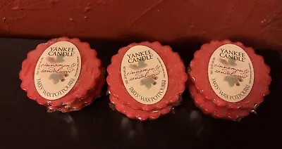 NEW Yankee Candle Cinnamon & Sandalwood Wax Tarts Set Of 6 RARE Hard To Find! • £20.43