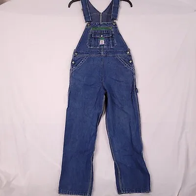 $27.99 • Buy Lady Liberty Women Workwear Carpenter Overall Blue Bib Denim Straight Size 32