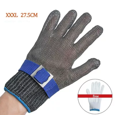 Cut Proof Stab Resistant Glove Stainless Steel Metal Mesh Butcher Safety Gloves • $12.99