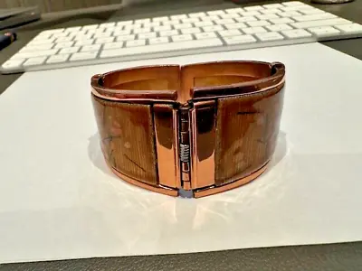 Vtg Matisse Renoir Copper Enamel Mid Century Modern Cuff Bracelet Modernist • $35